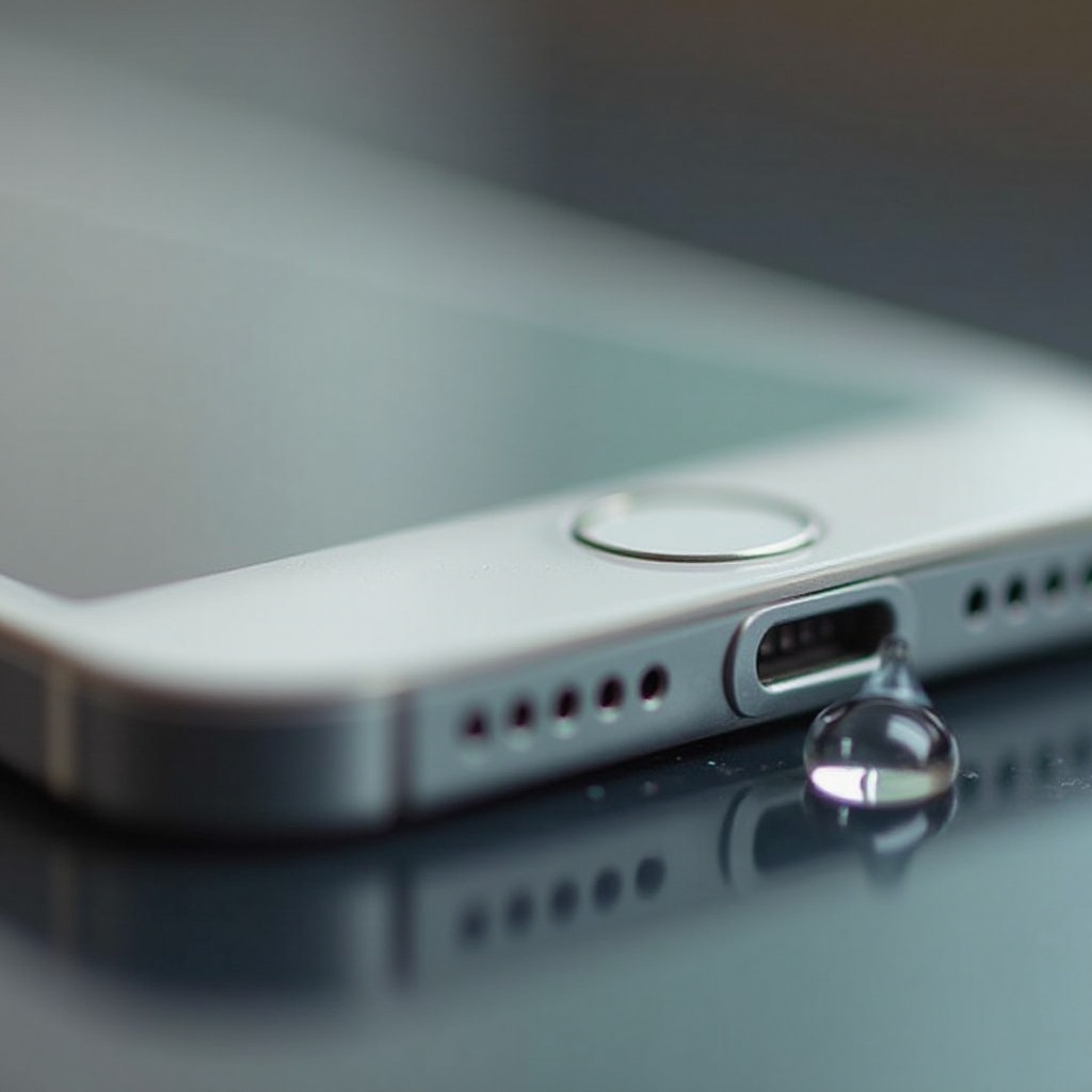 water damage charging port iphone